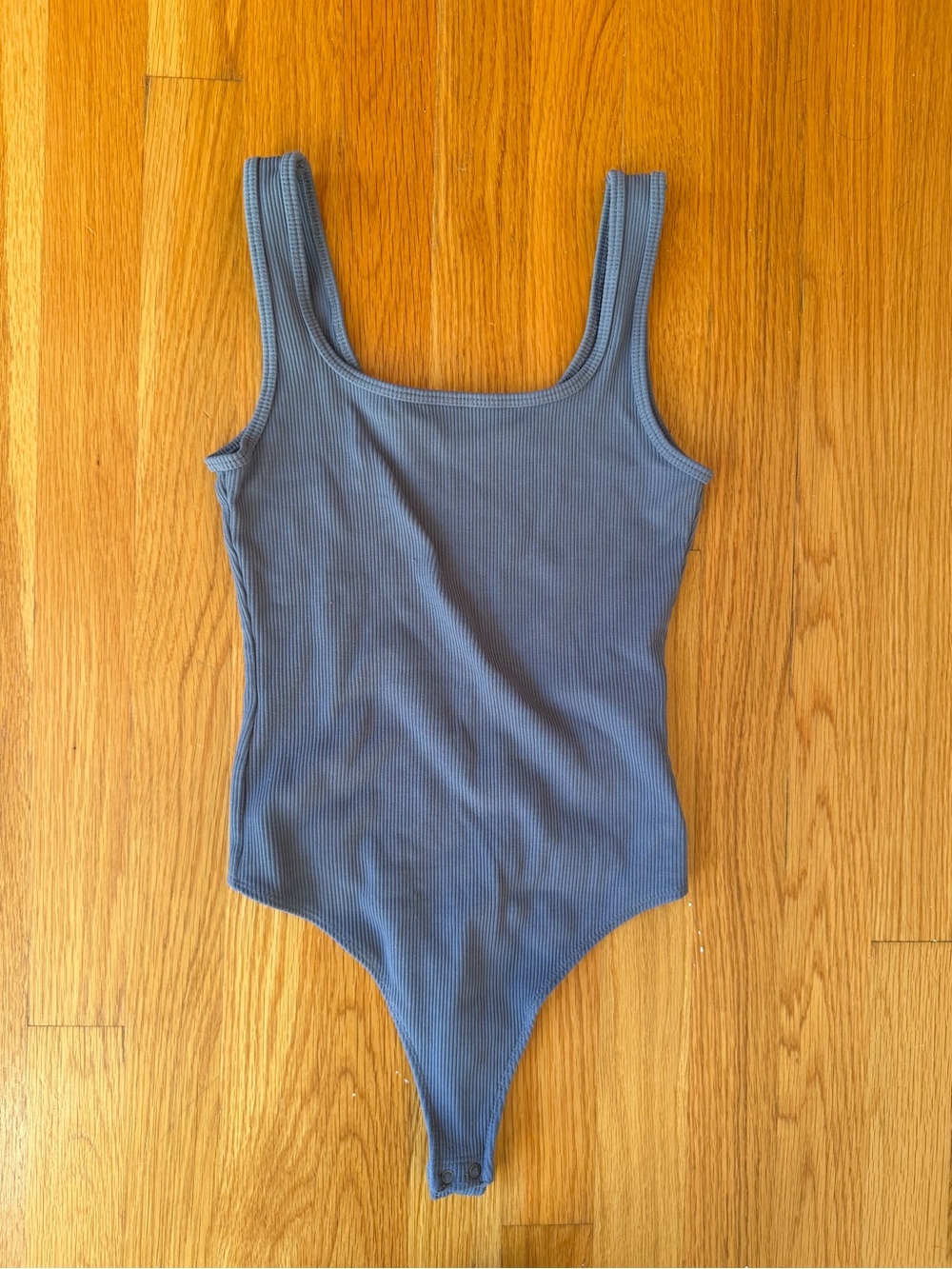 Abercrombie & Fitch Blue Soft & Sexy Ribbed Bodysuit - Size XS